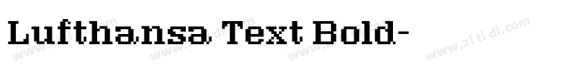 Lufthansa Text Bold字体转换